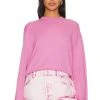 Exon Crop Pullover Sweatshirt Party Pink -ANINE BING Shop MLAU WK208 V1
