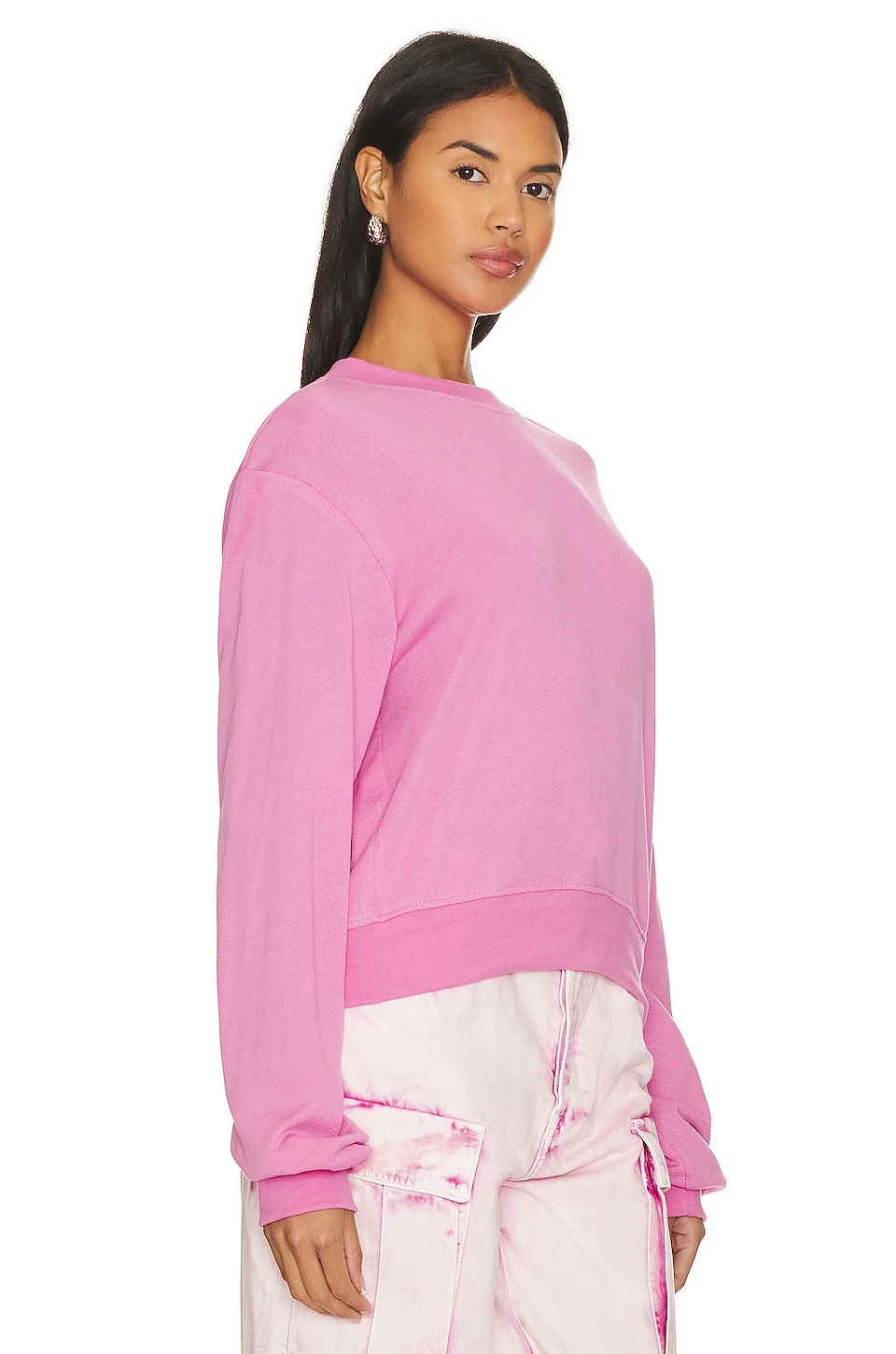 Exon Crop Pullover Sweatshirt Party Pink 4 Exon Crop Pullover Sweatshirt Party Pink - Image 2