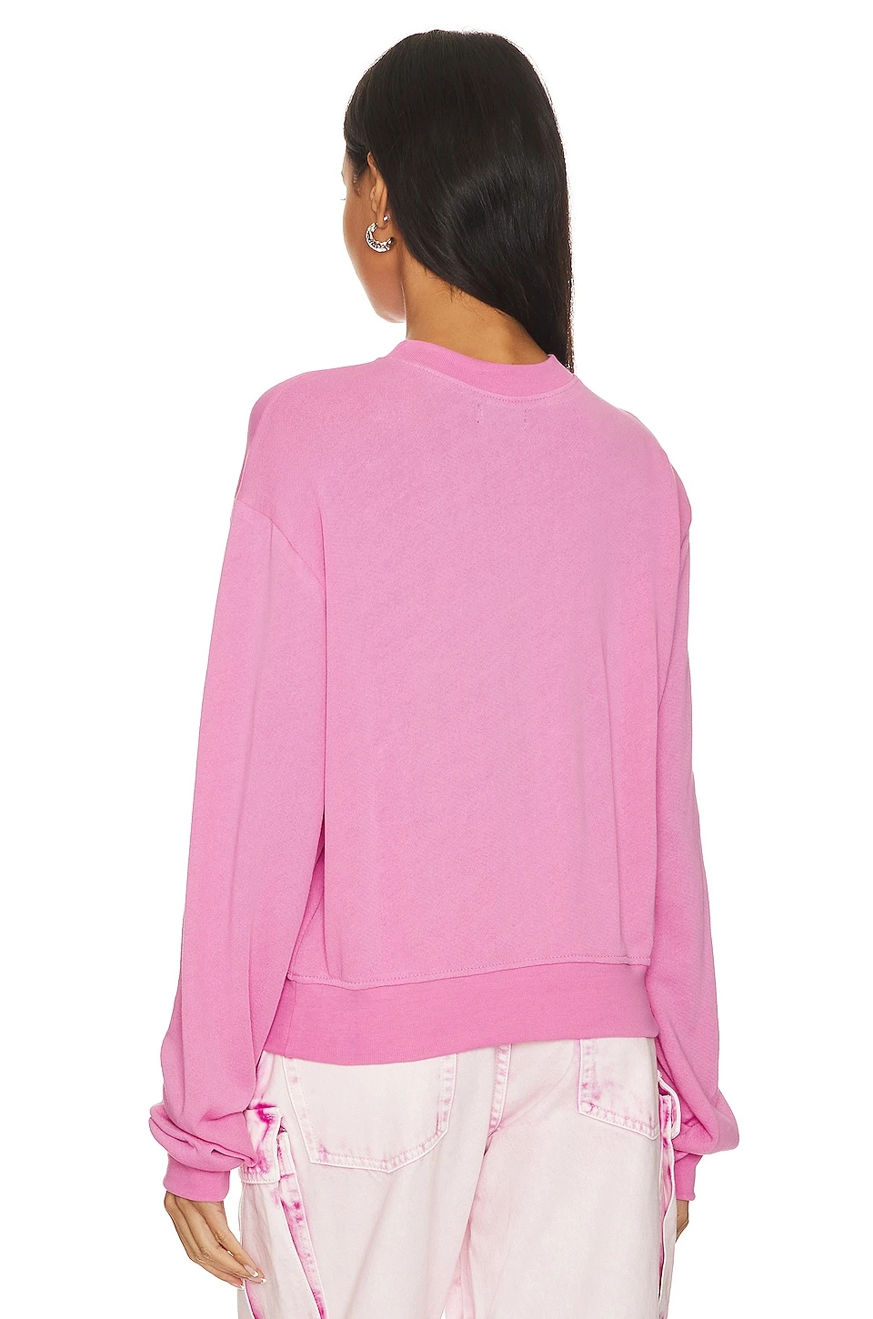 Exon Crop Pullover Sweatshirt Party Pink 5 Exon Crop Pullover Sweatshirt Party Pink - Image 3