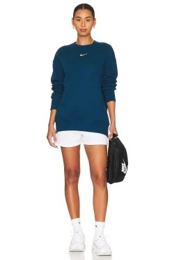 Nike NSW Oversized Crewneck Sweatshirt Valerian Blue & Sail 9 Nike NSW Oversized Crewneck Sweatshirt Valerian Blue & Sail -ANINE BING Shop NIKR WK116 V4