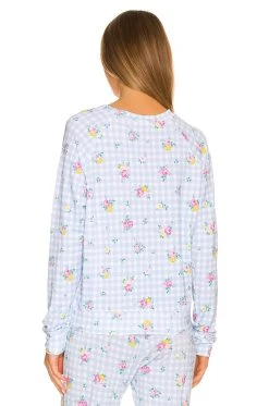 Petit Gingham Sweatshirt Blue -ANINE BING Shop SARR WK21 V3