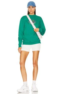 Arizona Sweatshirt Teal -ANINE BING Shop SCOO MK1W V4