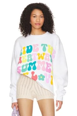 Show Me Your Mumu Stanley Sweatshirt Summer Of Love Graphic -ANINE BING Shop SHOW WK156 V1 1