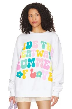 Show Me Your Mumu Stanley Sweatshirt Summer Of Love Graphic -ANINE BING Shop SHOW WK156 V2