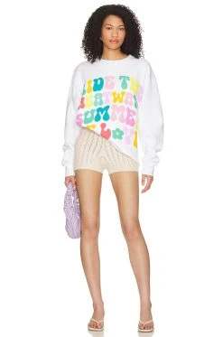 Show Me Your Mumu Stanley Sweatshirt Summer Of Love Graphic -ANINE BING Shop SHOW WK156 V5