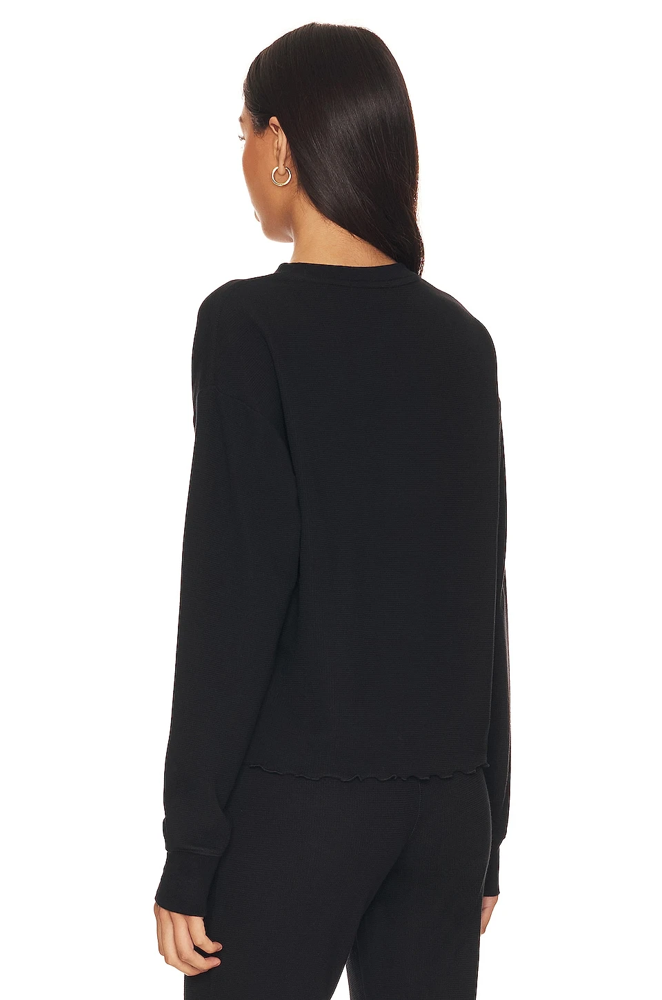 Spiritual Gangster Karma Thermal Sweatshirt Black 6 Spiritual Gangster Karma Thermal Sweatshirt Black - Image 4