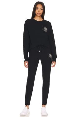 Spiritual Gangster Karma Thermal Sweatshirt Black 11 Spiritual Gangster Karma Thermal Sweatshirt Black -ANINE BING Shop SPRG WK98 V5