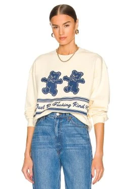 Just Be Fucking Kind Sweatshirt Cream