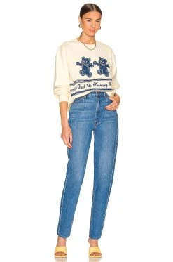 Just Be Fucking Kind Sweatshirt Cream -ANINE BING Shop TMAY WK4 V4