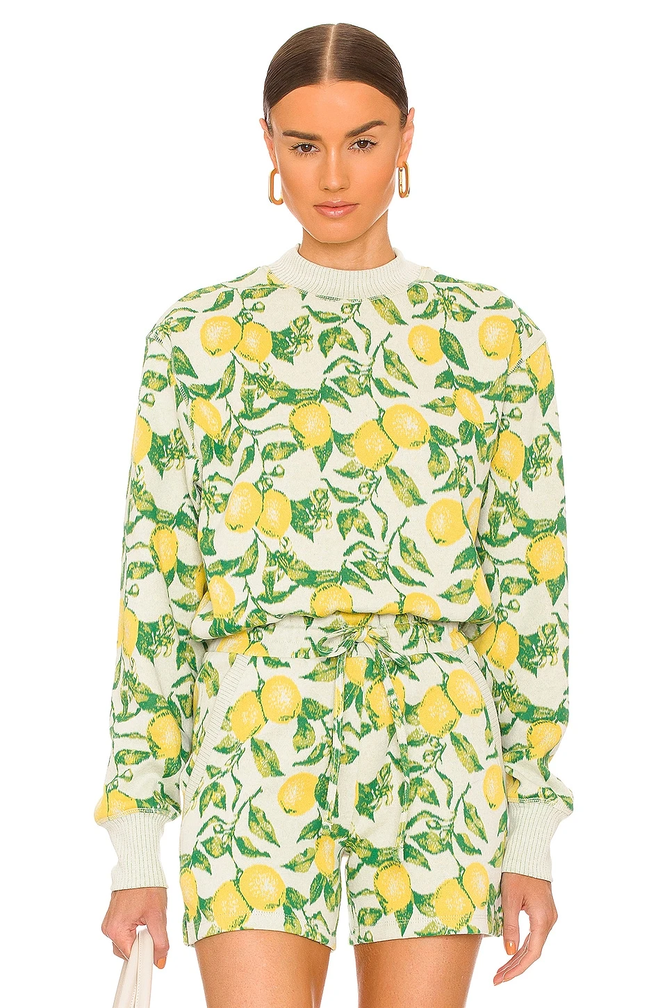 Citron Hyper Reality Knit Crew Sweatshirt Lemonade 3 Citron Hyper Reality Knit Crew Sweatshirt Lemonade