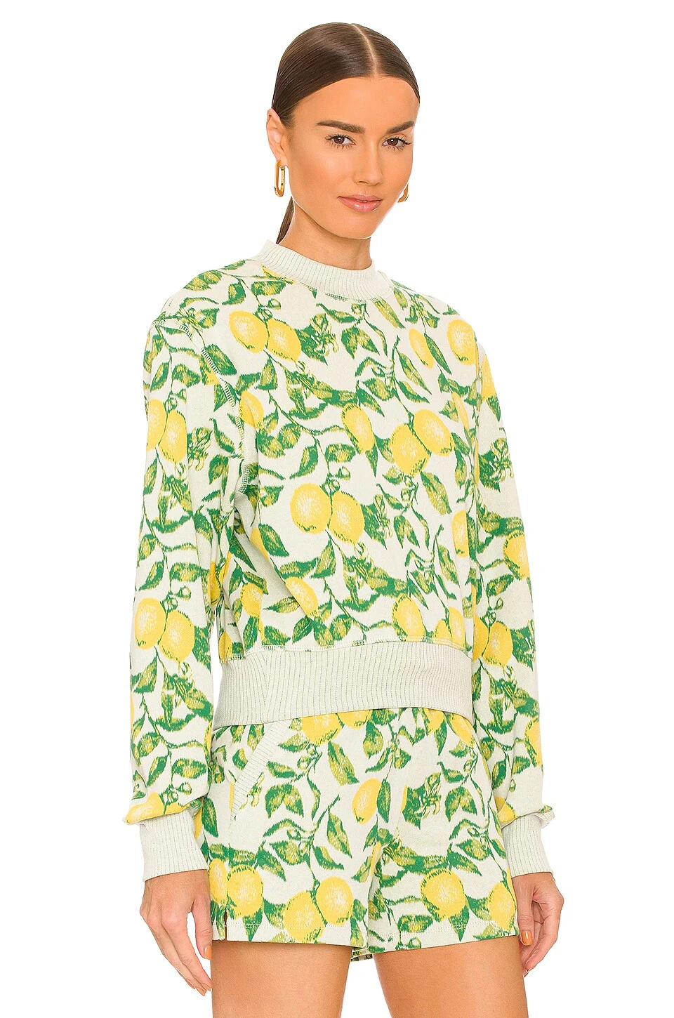 Citron Hyper Reality Knit Crew Sweatshirt Lemonade 4 Citron Hyper Reality Knit Crew Sweatshirt Lemonade - Image 2