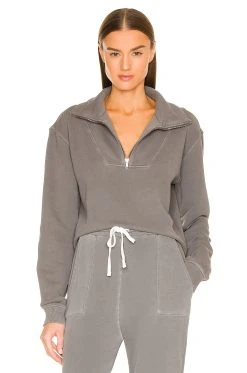 Green The Benny Sweatshirt Charcoal -ANINE BING Shop TULA WK580 V1 1