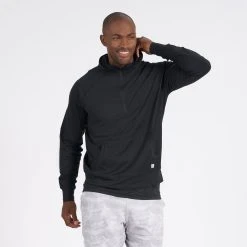 Vuori Mens Sweatshirt Ponto Performance Half Zip Hoodie