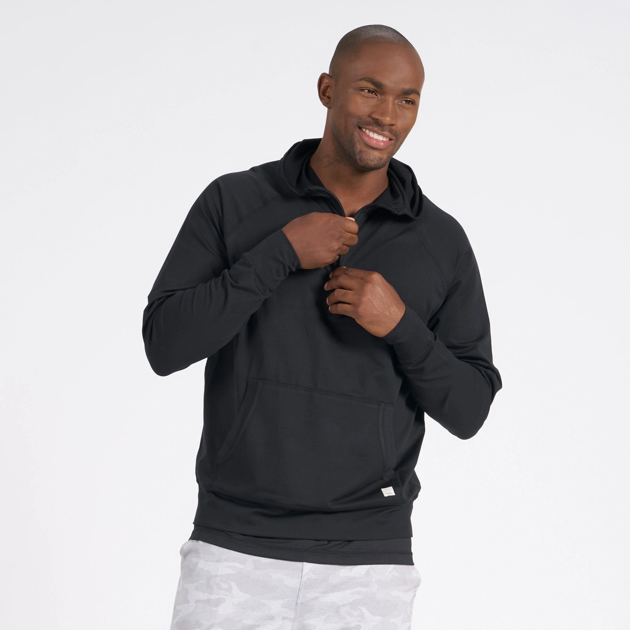 Vuori Mens Sweatshirt Ponto Performance Half Zip Hoodie 4 Vuori Mens Sweatshirt Ponto Performance Half Zip Hoodie - Image 2