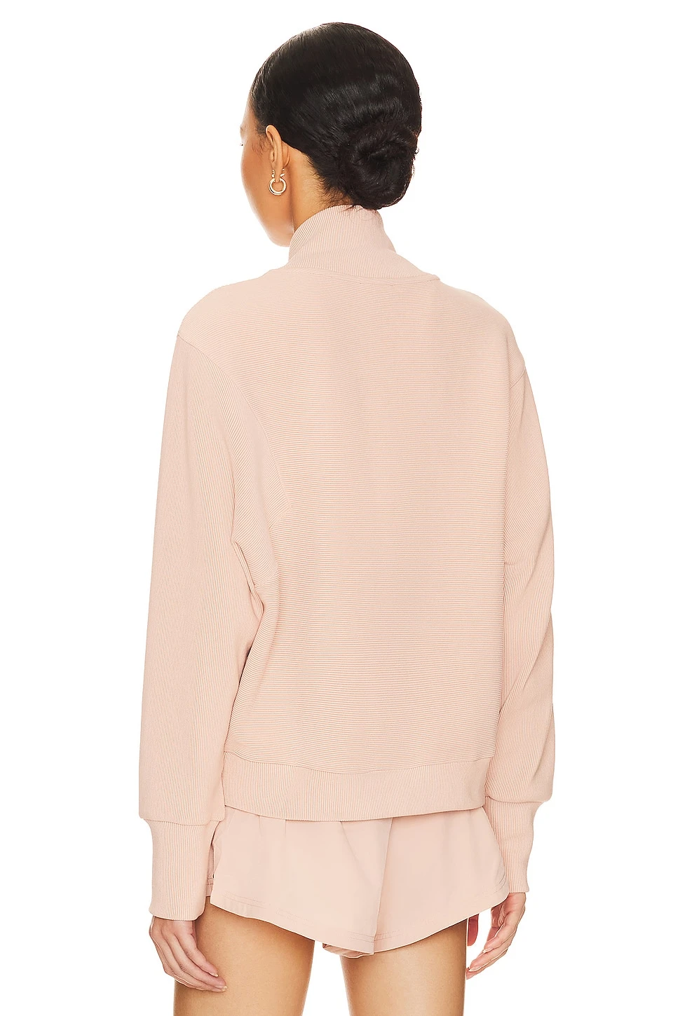 Varley Alia Zip Sweatshirt Mahogany Rose 6 Varley Alia Zip Sweatshirt Mahogany Rose - Image 4