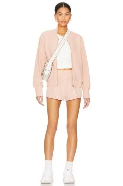 Varley Alia Zip Sweatshirt Mahogany Rose 11 Varley Alia Zip Sweatshirt Mahogany Rose -ANINE BING Shop VARR WO25 V5