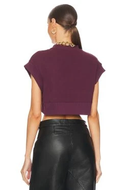 Versace Jeans Couture Short Sleeve Roses Sweatshirt Pecan 10 Versace Jeans Couture Short Sleeve Roses Sweatshirt Pecan -ANINE BING Shop VJEA WK10 V3