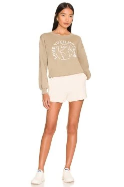 Goldie Sweatshirt Pepper Brown -ANINE BING Shop WBEI WK1 V4