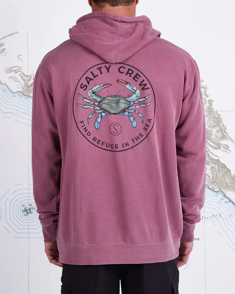 Salty Crew Mens Sweatshirt Blue Crabber Hood Fleece 3 Salty Crew Mens Sweatshirt Blue Crabber Hood Fleece