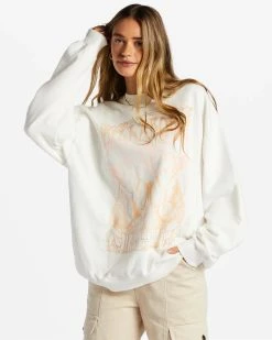 Billabong Womens Sweatshirt Ride In Oversized Crewneck -ANINE BING Shop abjft00281 billabong w wcf0 frt1