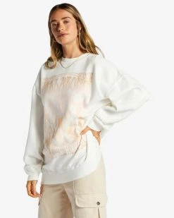 Billabong Womens Sweatshirt Ride In Oversized Crewneck -ANINE BING Shop abjft00281 billabong w wcf0 sd1