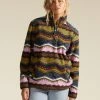 Billabong Womens Sweatshirt A/Div Boundary Mock 3 Half-Zip Pullover -ANINE BING Shop abjft00287 billabong w bml frt1