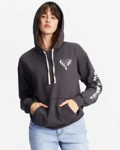 Billabong Womens Sweatshirt Give Love Graphic Hoodie -ANINE BING Shop abjsf00372 billabong w ofb dtl2