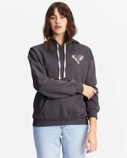 Billabong Womens Sweatshirt Give Love Graphic Hoodie