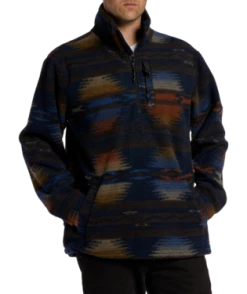 Billabong Mens Sweatshirt A/Div Boundary Half-Zip Mock Neck Pullover -ANINE BING Shop abyft00231 billabong w ngt frt1