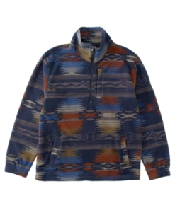 Billabong Mens Sweatshirt A/Div Boundary Half-Zip Mock Neck Pullover -ANINE BING Shop abyft00231 ngt.primary