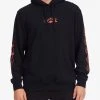 Billabong Mens Sweatshirt Short Sands Pullover Hoodie -ANINE BING Shop abyft00321 billabong w blk frt1