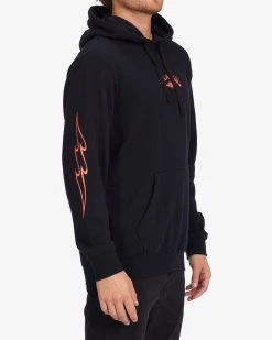 Billabong Mens Sweatshirt Short Sands Pullover Hoodie -ANINE BING Shop abyft00321 billabong w blk sd2