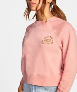RVCA Womens Sweatshirt Good Times Crewneck -ANINE BING Shop avjsf00193 rvca w blh dtl1