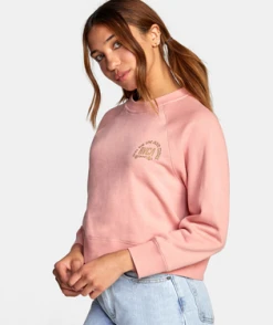 RVCA Womens Sweatshirt Good Times Crewneck -ANINE BING Shop avjsf00193 rvca w blh sd2