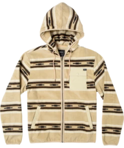 RVCA Mens Sweatshirt Hawthorne Zip-Up Hooded Fleece -ANINE BING Shop avyft00281 rvca f thn0 frt1