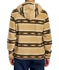 RVCA Mens Sweatshirt Hawthorne Zip-Up Hooded Fleece -ANINE BING Shop avyft00281 rvca w thn0 bck1