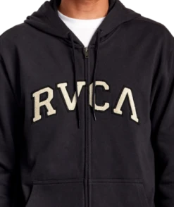 RVCA Mens Sweatshirt Concord Zip-Up Hoodie -ANINE BING Shop avyft00307 rvca w mid dtl1
