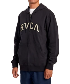 RVCA Mens Sweatshirt Concord Zip-Up Hoodie -ANINE BING Shop avyft00307 rvca w mid sd1