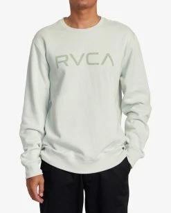RVCA Mens Sweatshirt Big RVCA Crewneck -ANINE BING Shop avysf00178 rvca w sfs0 frt1