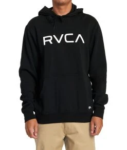 RVCA Mens Sweatshirt Big RVCA Pullover Hoodie