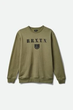 Brixton Mens Sweatshirt Peace Shield Crew