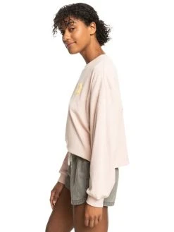 Roxy Womens Sweatshirt Better Not Wait Toweling 9 Roxy Womens Sweatshirt Better Not Wait Toweling -ANINE BING Shop erjft04686 roxy w mek0 frt2