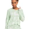 Roxy Womens Sweatshirt Endless Daze Hoodie Rib Pullover Hoodie -ANINE BING Shop erjkt03931 roxy w gfe8 frt1