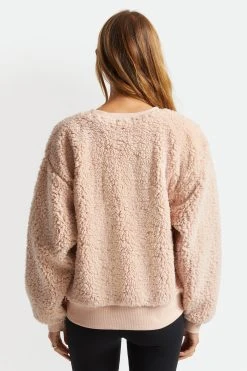 Brixton Womens Sweatshirt Cloud Sherpa Crew -ANINE BING Shop mwuqwx5swxgnygkabkel