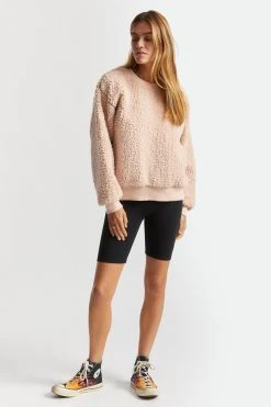 Brixton Womens Sweatshirt Cloud Sherpa Crew -ANINE BING Shop ssaamytkikmhbh9z0daf
