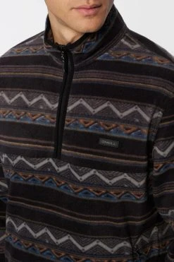 Oneill Mens Sweatshirt Trvlr Conway Fleece -ANINE BING Shop trvlrconway FA2110108 blk 2 1200