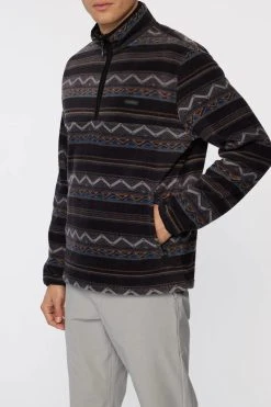 Oneill Mens Sweatshirt Trvlr Conway Fleece -ANINE BING Shop trvlrconway FA2110108 blk 3 1200 fe804a56 3f0e 4062 becb b64e2ea5c0c8